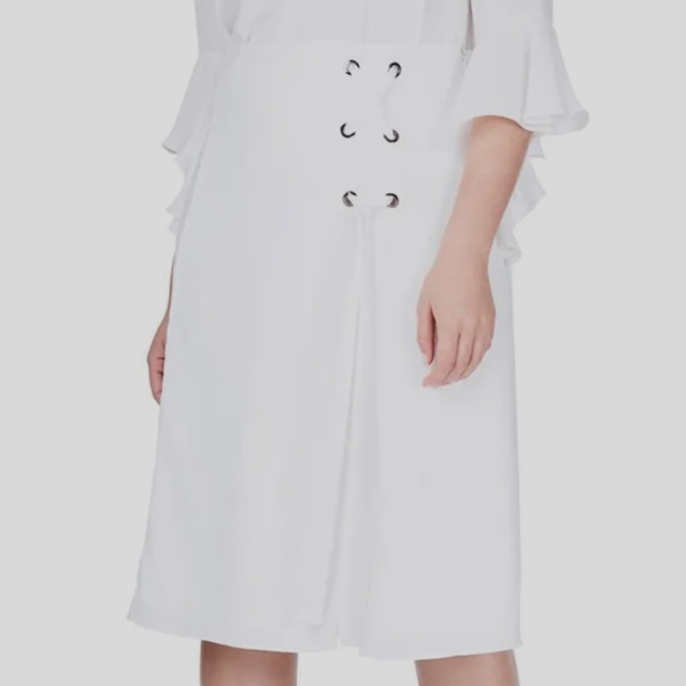 Elvi white dress skirt